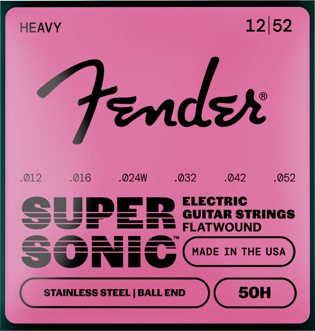 SuperSonic™ 50 Stainless Flatwound Electric Guitar Strings