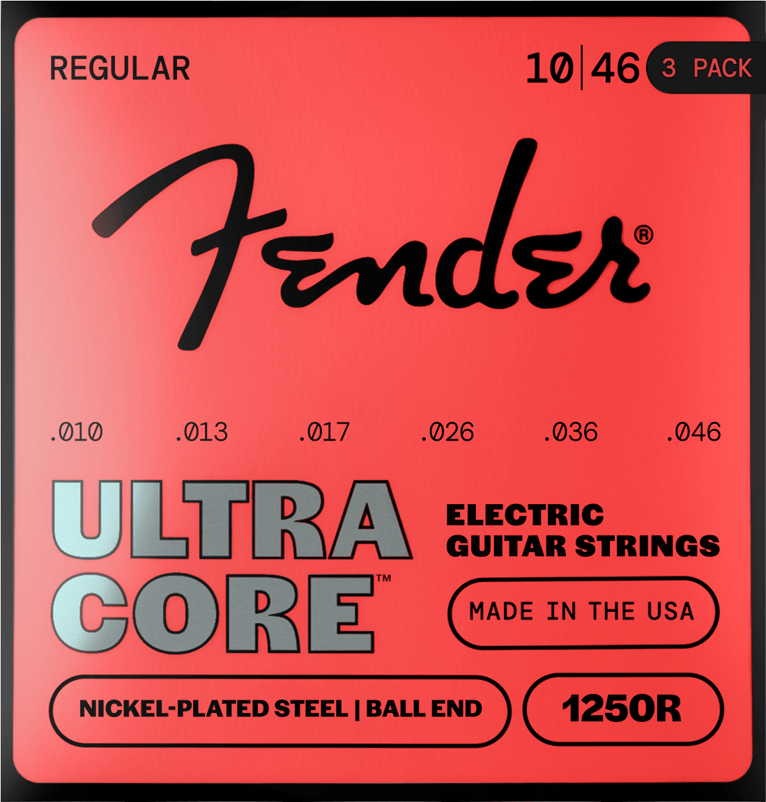 UltraCore™ 1250 Ball End Electric Guitar Strings (3-Pack)