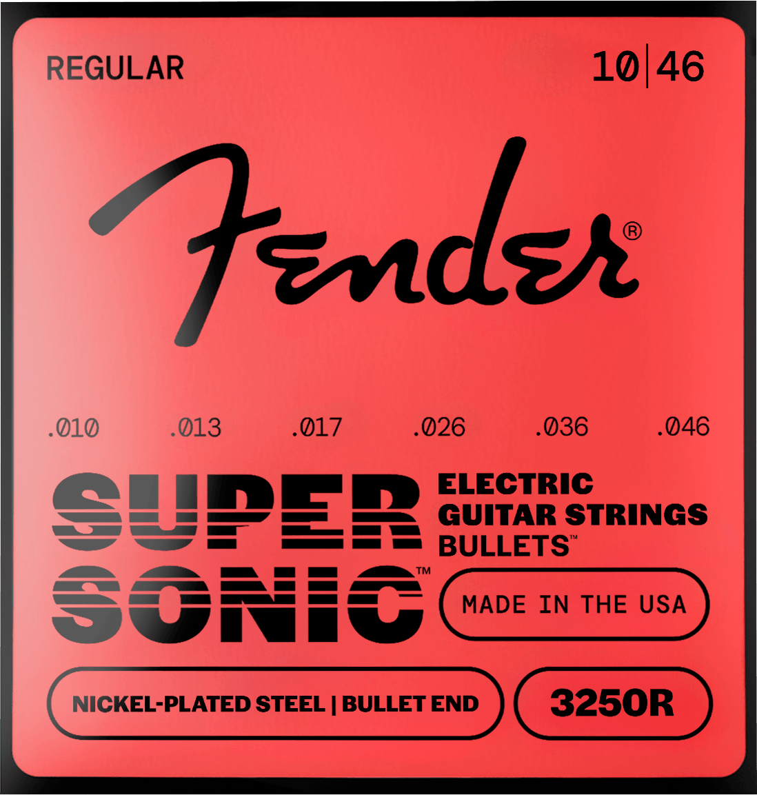SuperSonic™ Bullets™ 3250 Nickel-Plated Steel Guitar Strings