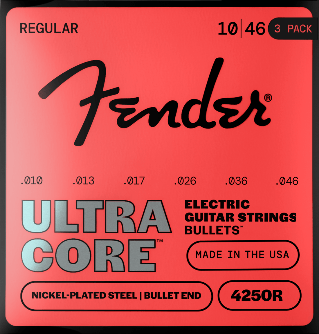 UltraCore™ 4250 Bullet Electric Guitar Strings (3-Pack)