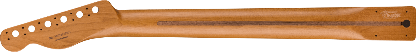 50's Modified Esquire Neck, 22 Narrow Tall Frets, 9.5", U Shape, Roasted Maple