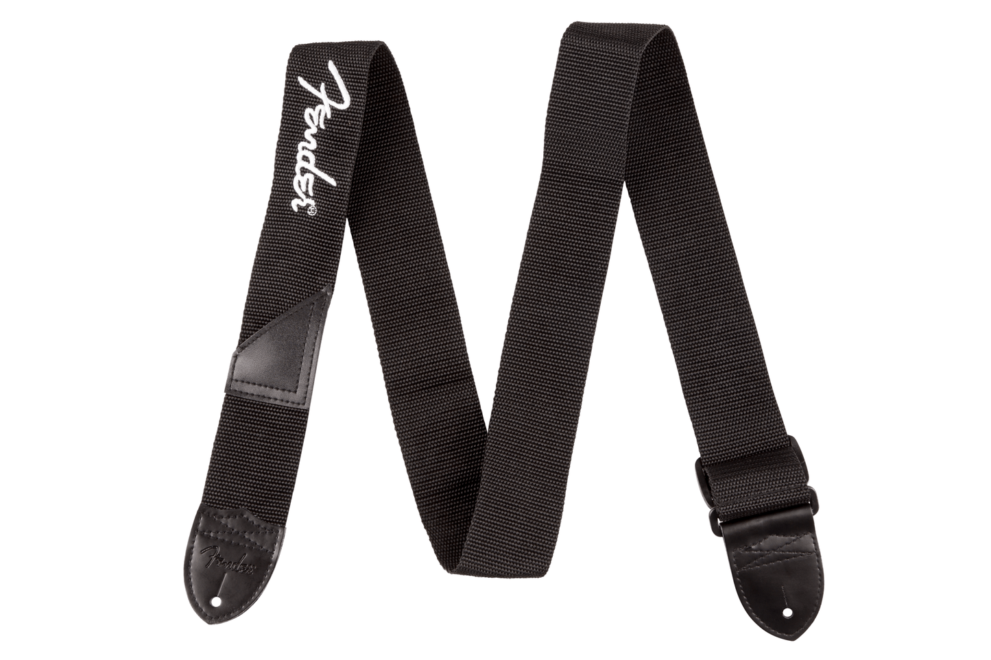 Fender® Black Polyester Logo Straps