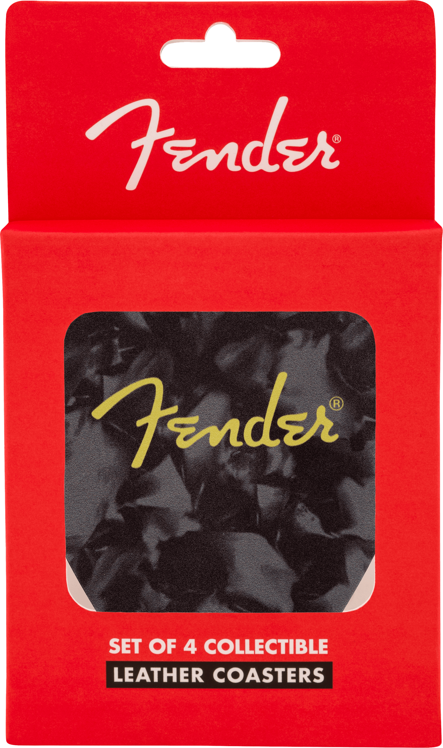 Fender® Pick Shape Logo Coasters, 4-Pack, Multi-Color