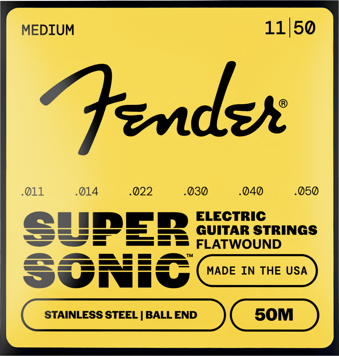 SuperSonic™ 50 Stainless Flatwound Electric Guitar Strings
