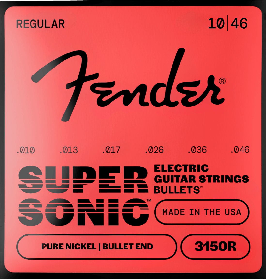 SuperSonic™ Bullets™ 3150 Pure Nickel Guitar Strings