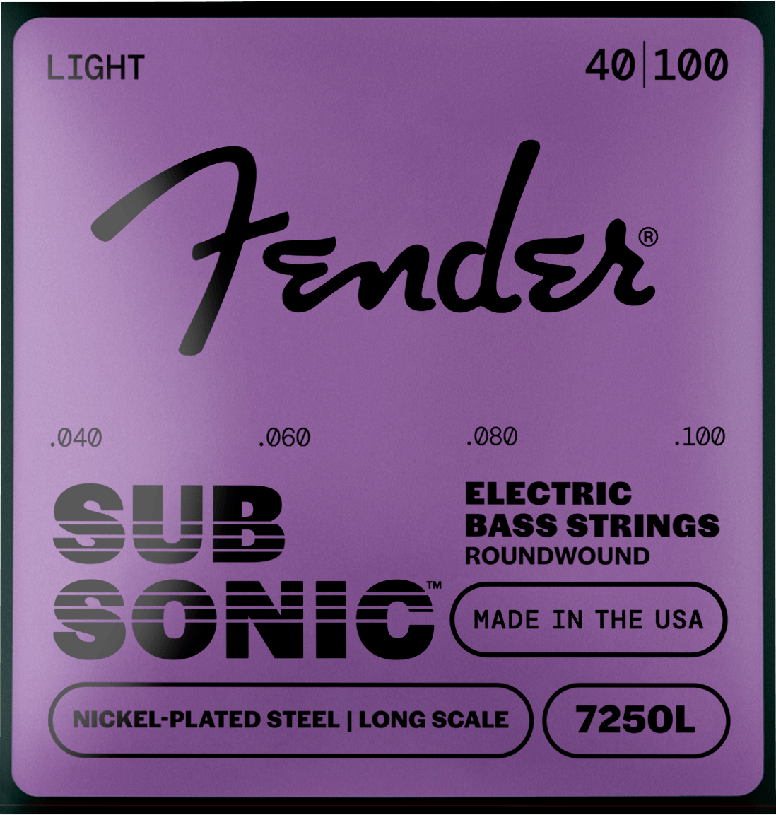 SubSonic™ 7250 Nickel-Plated Steel Bass Strings