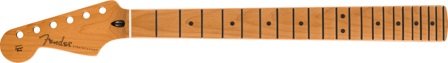 缎面烤枫木 Stratocaster 左手琴颈，22 个大号琴格，12 英寸，枫木，扁平椭圆形