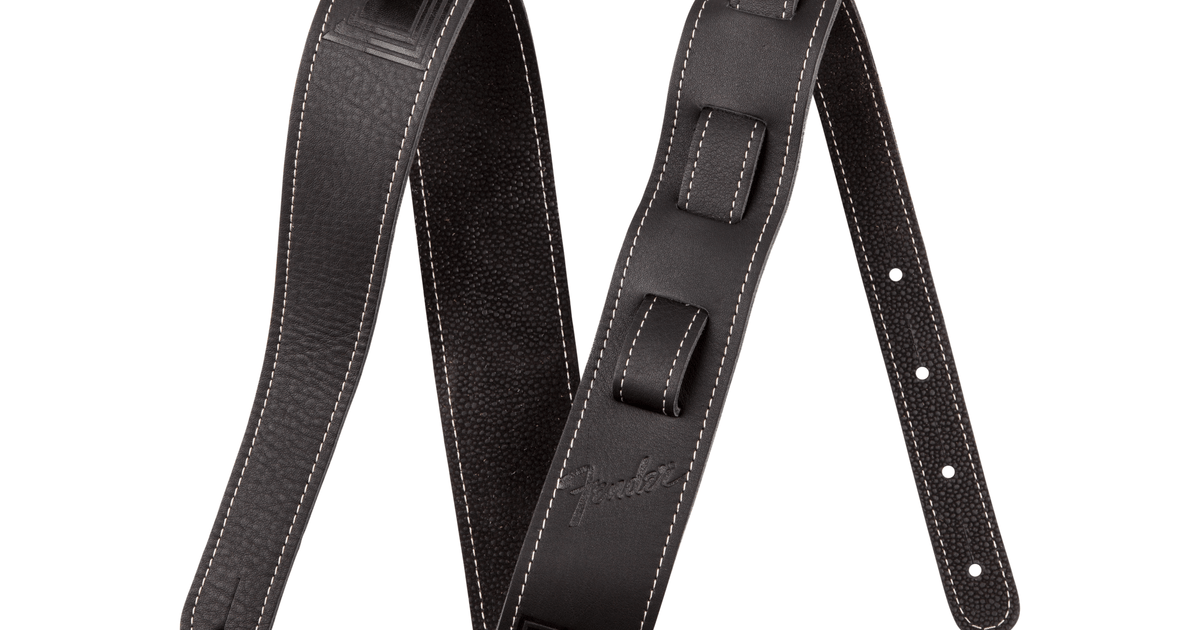 Fender スパロゴ　レザー　ストラップ Fender® Monogram Leather Strap