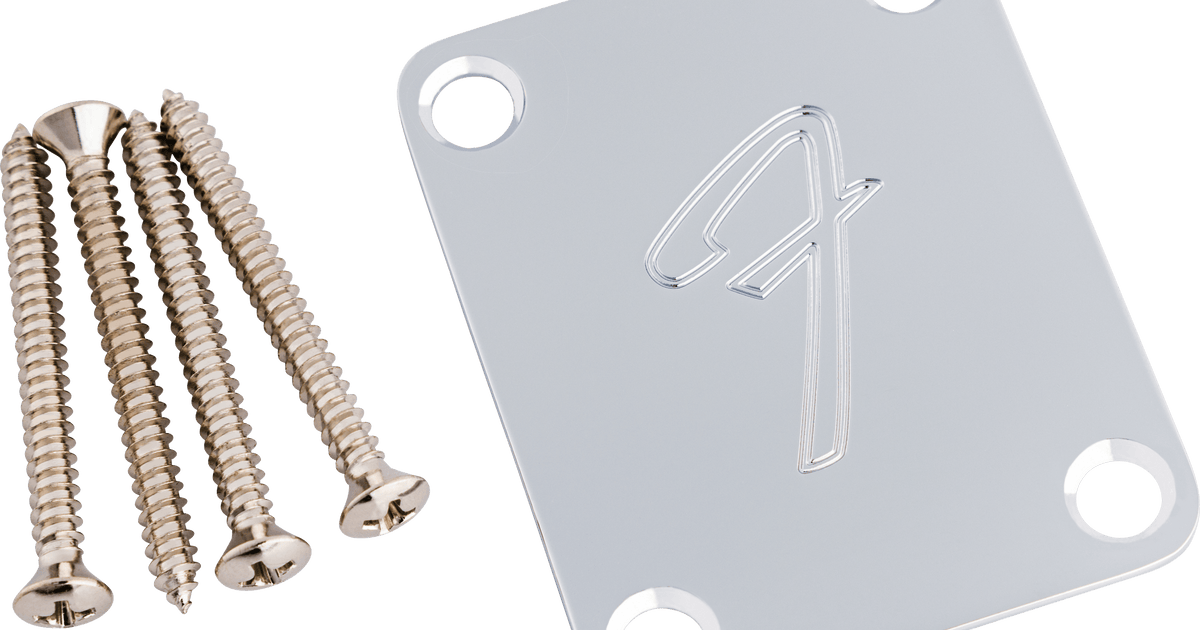 4-Bolt '70s Vintage-Style F Logo Neck Plate – Fender