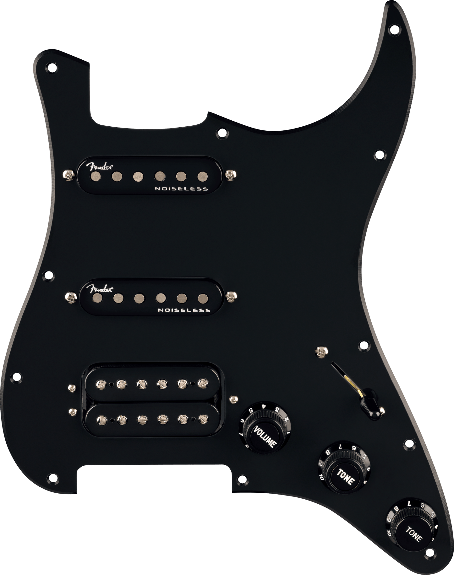 Pre-Wired Strat® Pickguard, Quadra Tap™/Ultra Noiseless™ HSS