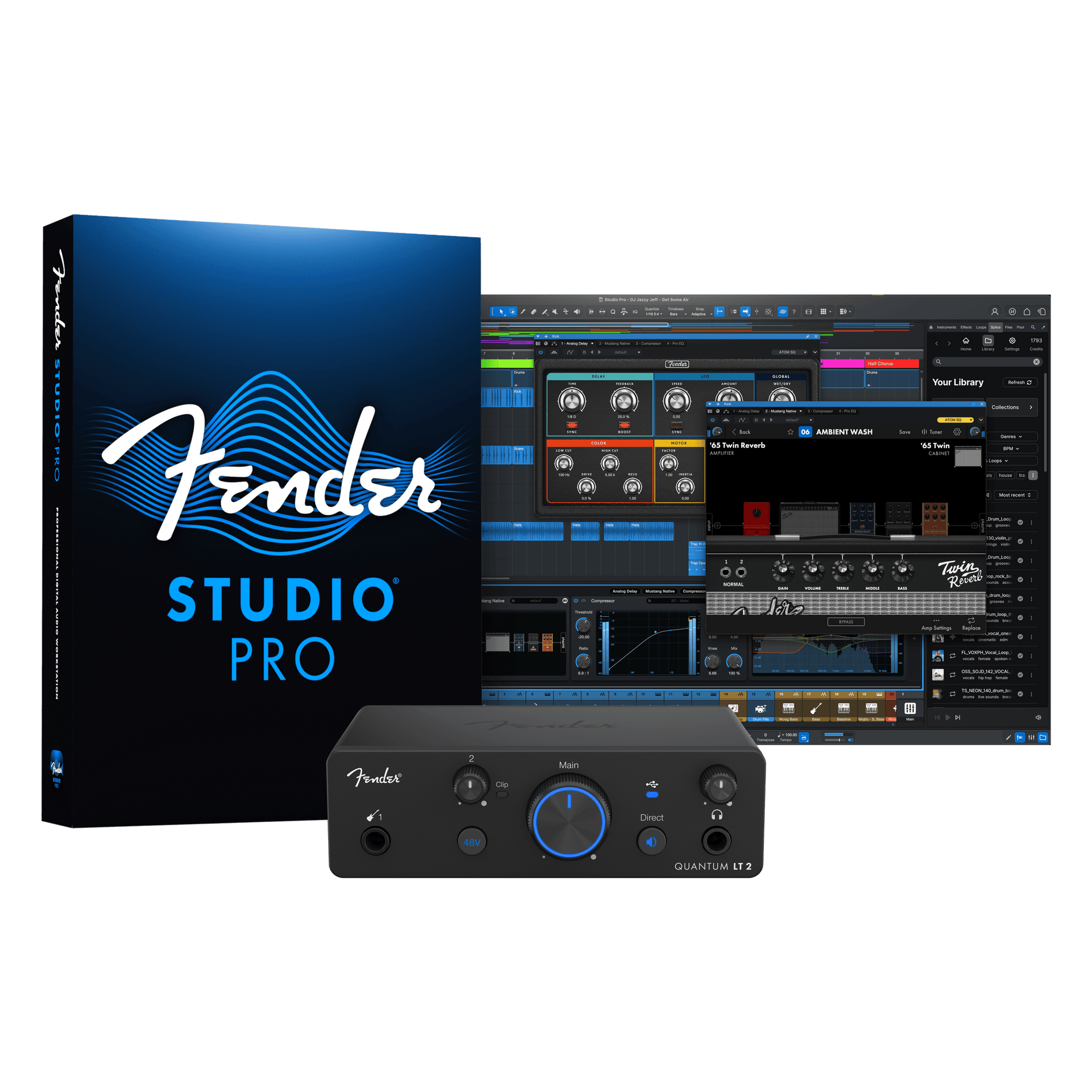 【2026最新】Fender Quantum LT2 オーディオインターフェース 2777700612_fen_aud_frt_03_nr.