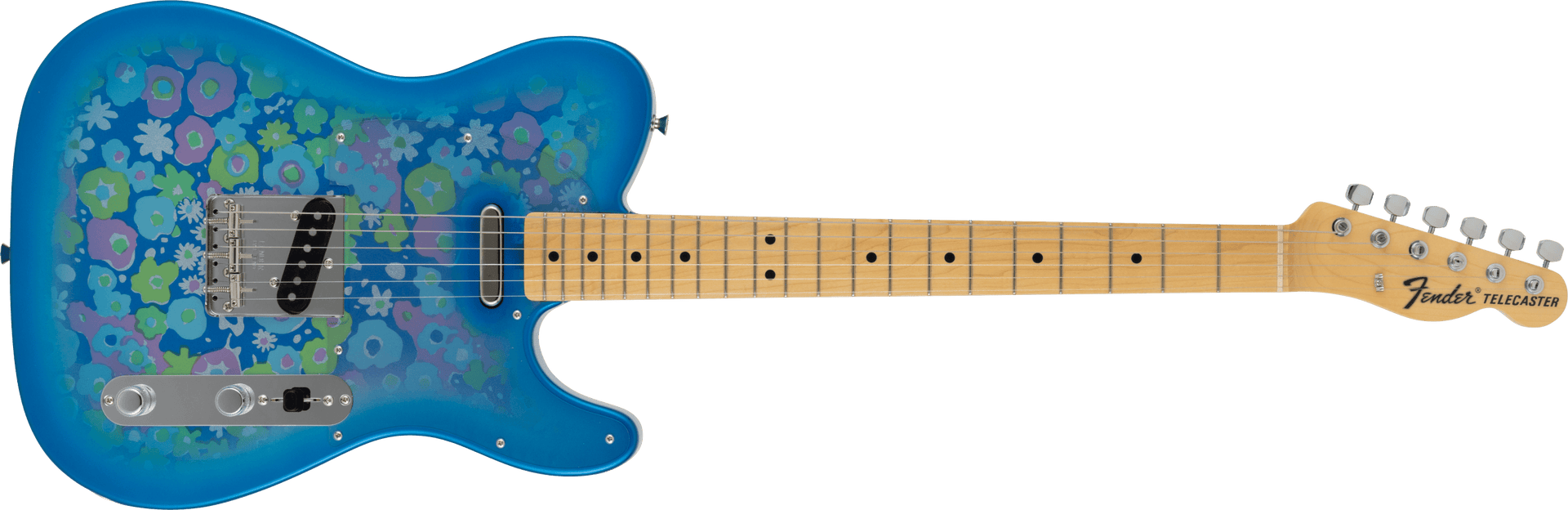 Made in Japan Limited Telecaster® Blue Flower – Fender Made in Japan Limited Telecaster® Blue Flower – Fender