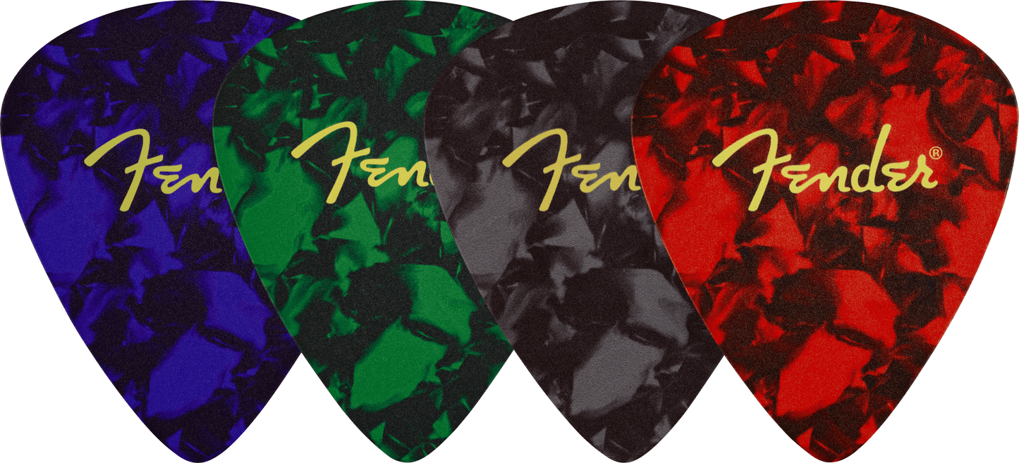 Fender® Pick Shape Logo Coasters, 4-Pack, Multi-Color