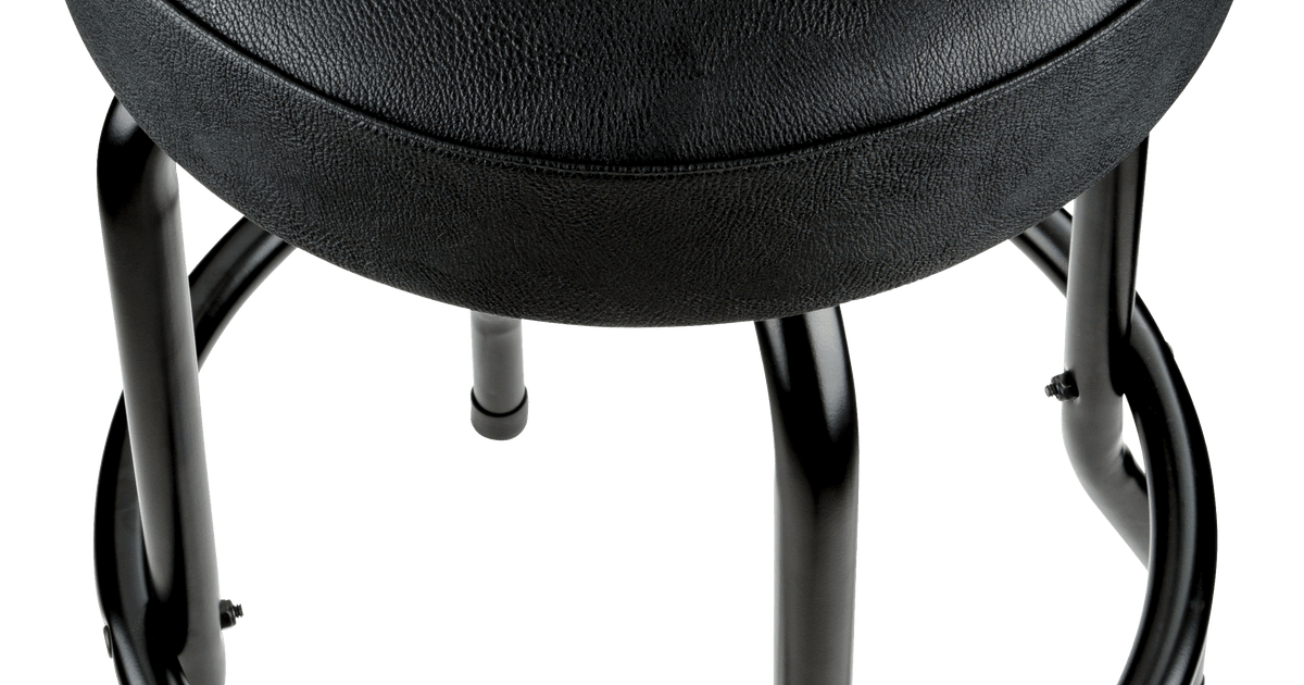 Fender® Embossed Black Logo Barstool, Black
